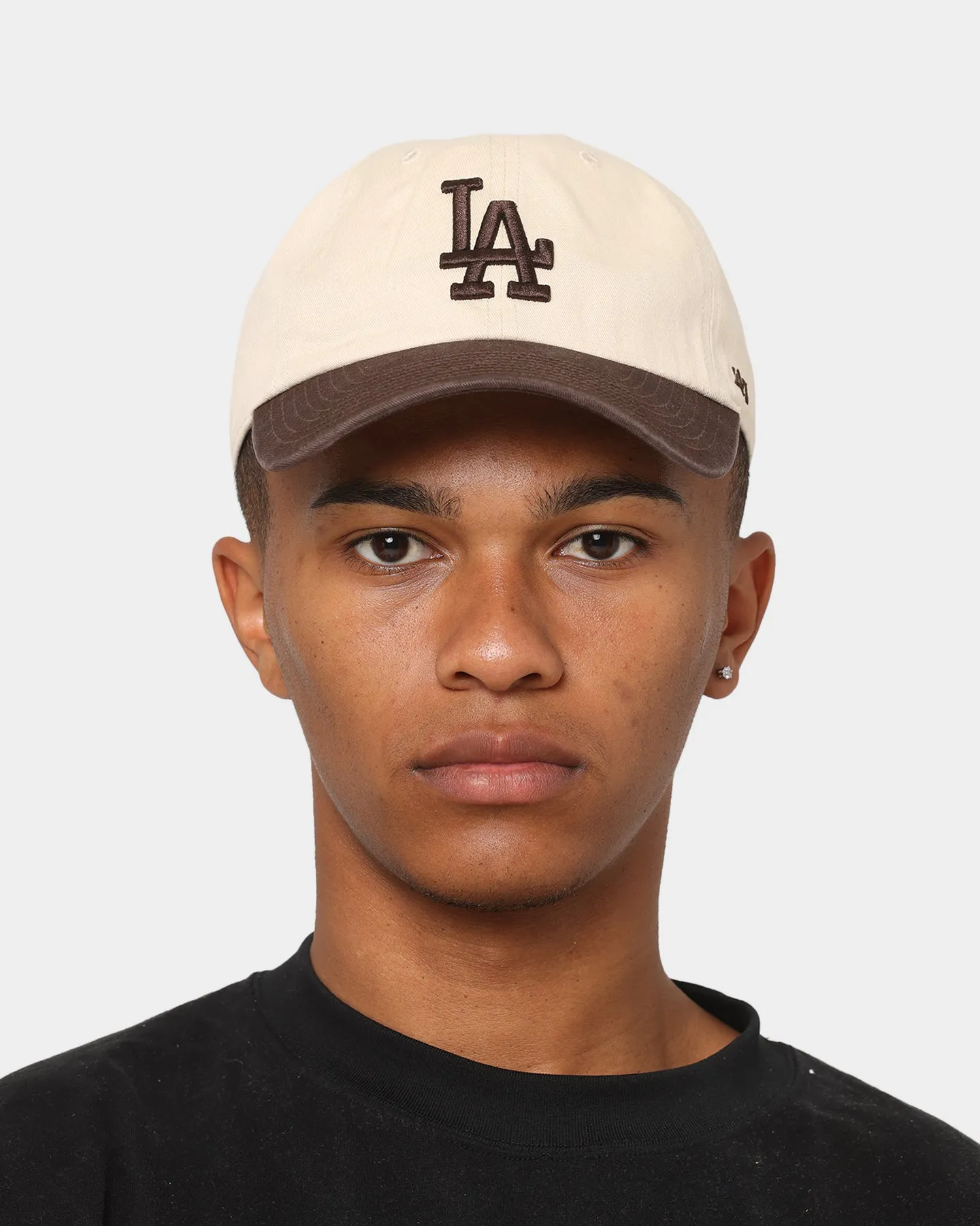 47 Brand Los Angeles Dodgers 'Cookies & Cream' Clean Up Strapback Natural/Brown