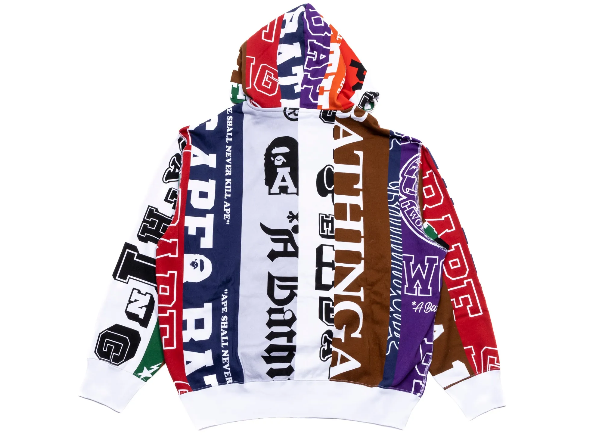 A Bathing Ape Fans Scarf Full Zip Hoodie