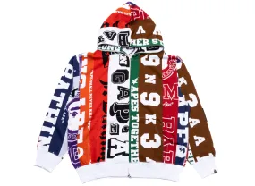 A Bathing Ape Fans Scarf Full Zip Hoodie