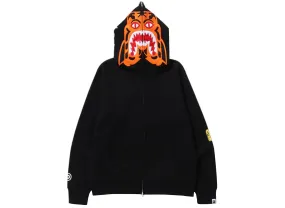 A Bathing Ape Tiger Full Zip Hoodie in Black