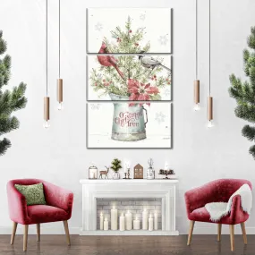 A Christmas Weekend With Chickadee Wall Art