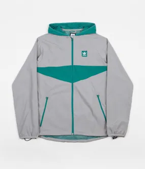 Adidas Dekum Packable Jacket - Light Granite / Active Green