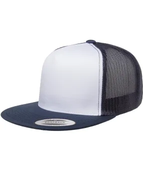 Adult Classic Trucker With White Front Panel Cap