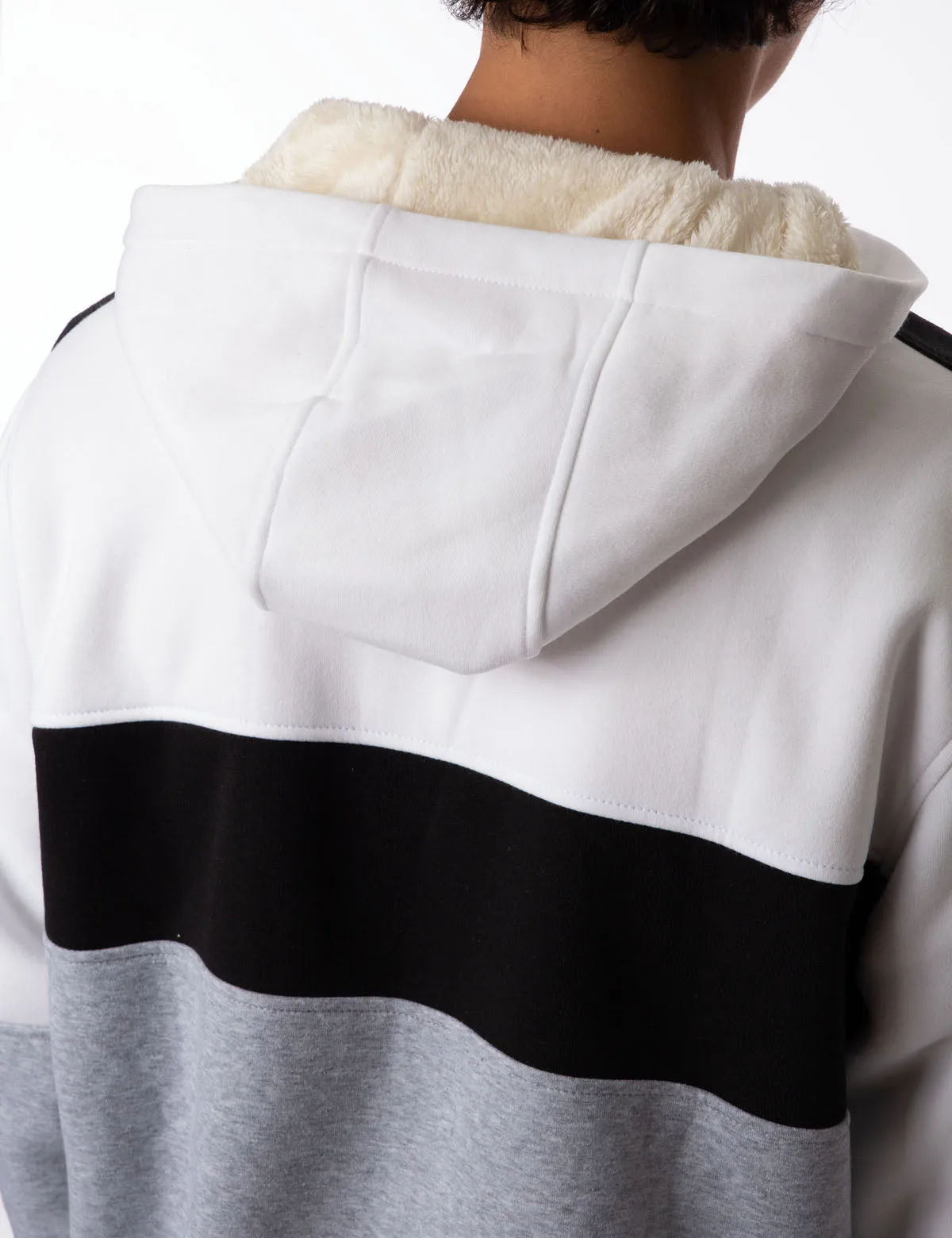 AMERICANA COLORBLOCK LOGO SHERPA HOODIE