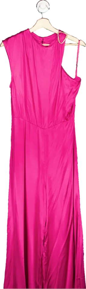 Anthropologie Corey Lynn Calter Pink One-Shoulder Dress M