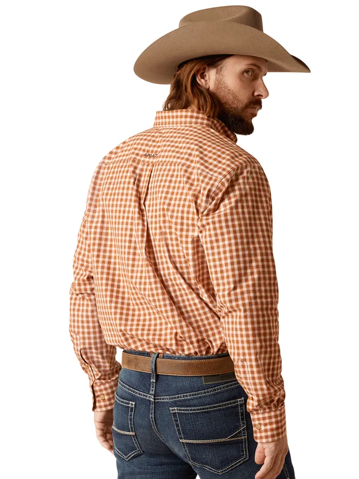 Ariat 10046521 Mens Pro Garrison Classic Long Sleeve Shirt Copper