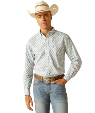 Ariat Men's Kendrick White Fitted Shirt 10048409