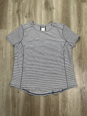 Athletic Top Short Sleeve By Duluth Trading In Striped Pattern, Size: Xxl