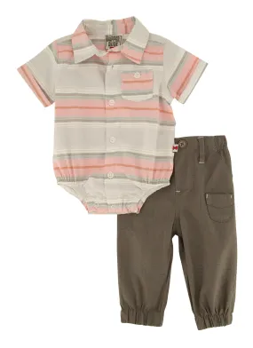 Baby Boys 0-9M Stripe Bodysuit and Pants