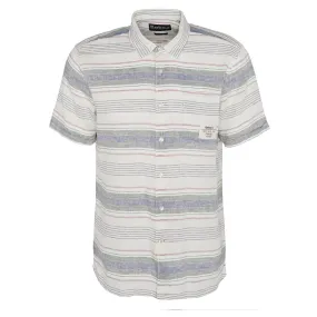 Barbour Crimwell Short Sleeved Striped Shirt Whisper White