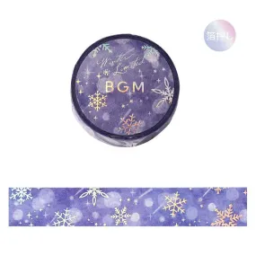 BGM Foil Stamping Winter Limited Edition Masking Tape - Snowflake