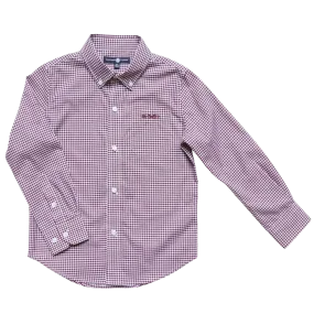 Bowen Arrow Button Down – Gadsden Garnet Gingham