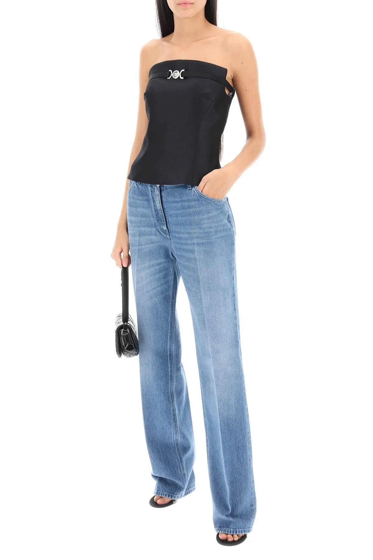 Boyfriend Jeans With Tailored Crease