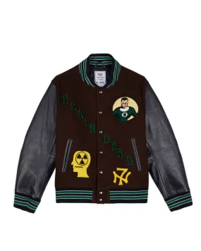 Brain Dead x Nexus VII x Gimme 5 Varsity Jacket - Brown