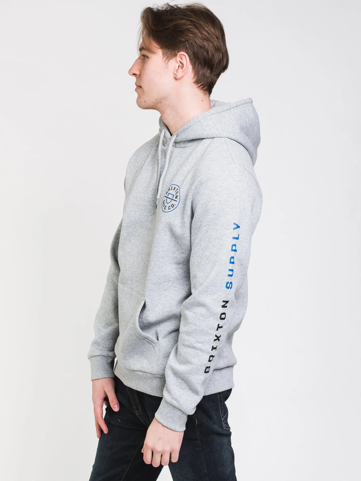 BRIXTON CREST PULLOVER HOODIE  - CLEARANCE