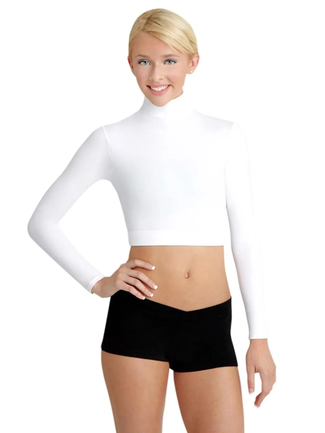 Capezio Women's Turtleneck Long Sleeve Top