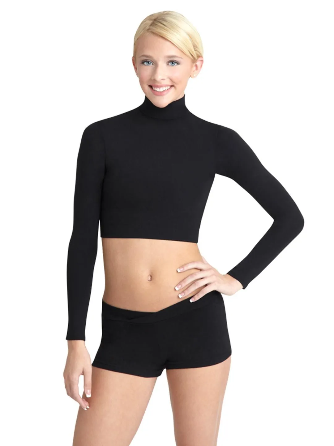 Capezio Women's Turtleneck Long Sleeve Top