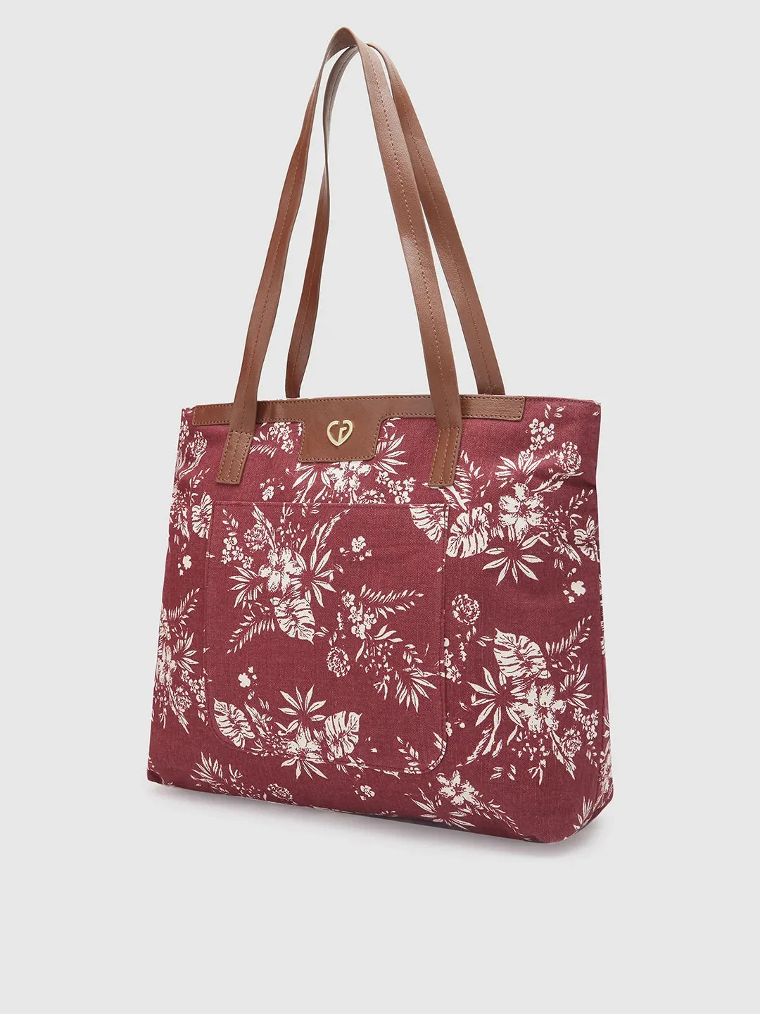 Caprese Kendall Tote Large Maroon