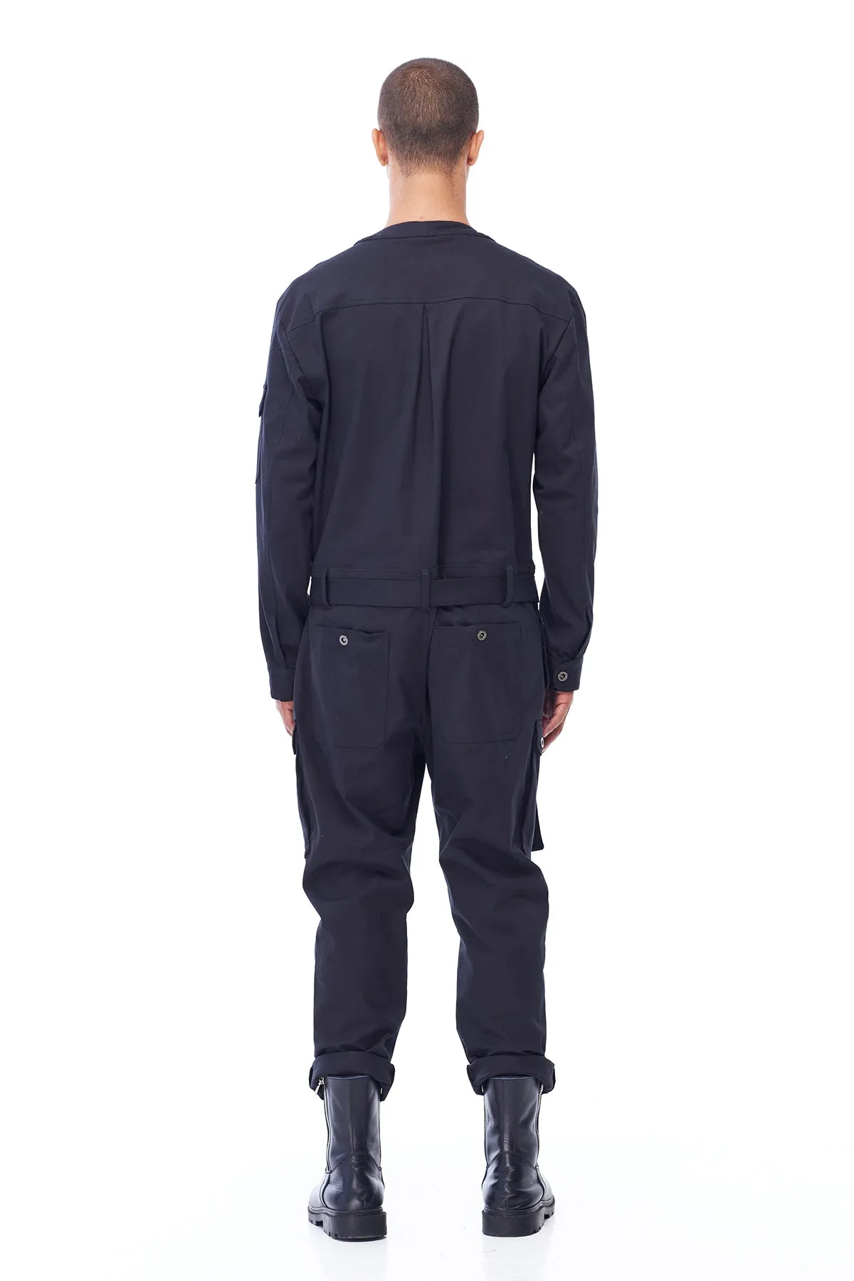 CARGO JUMPSUIT IN BLACK