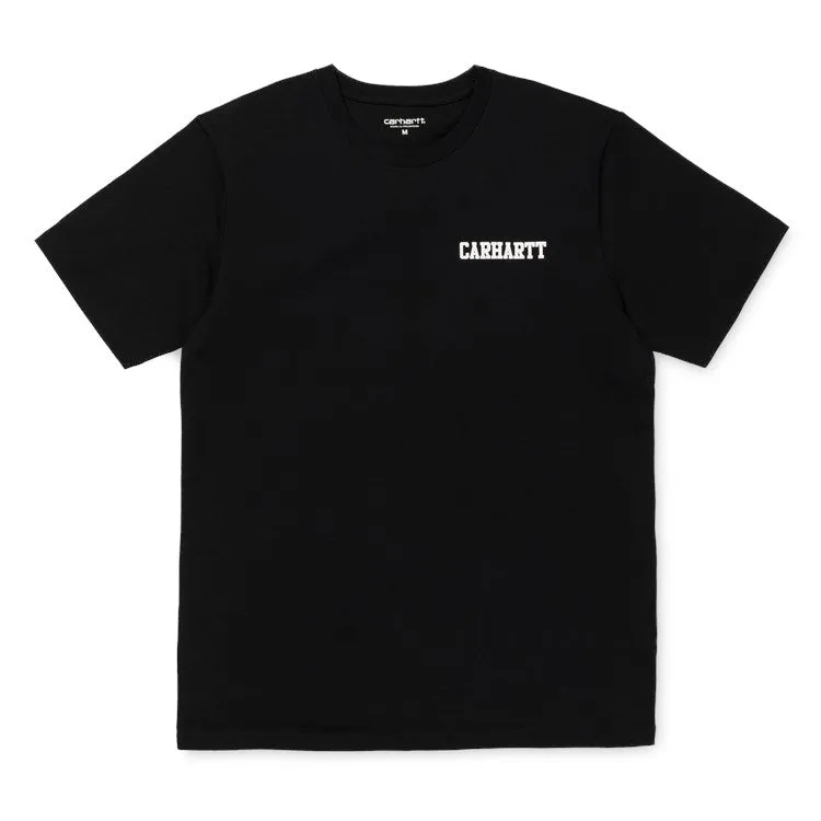 Carhartt S/S College Script T-Shirt Black