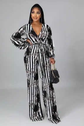 Chainlink Stripe Jumpsuit