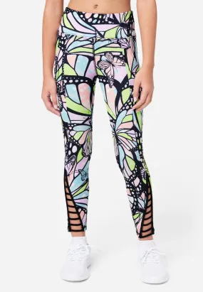 Collection X by Justice Patterned Cutout Leggings