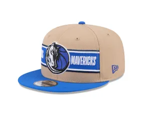 DALLAS MAVERICKS NEW ERA CREAM ADJUSTABLE DRAFT CAP