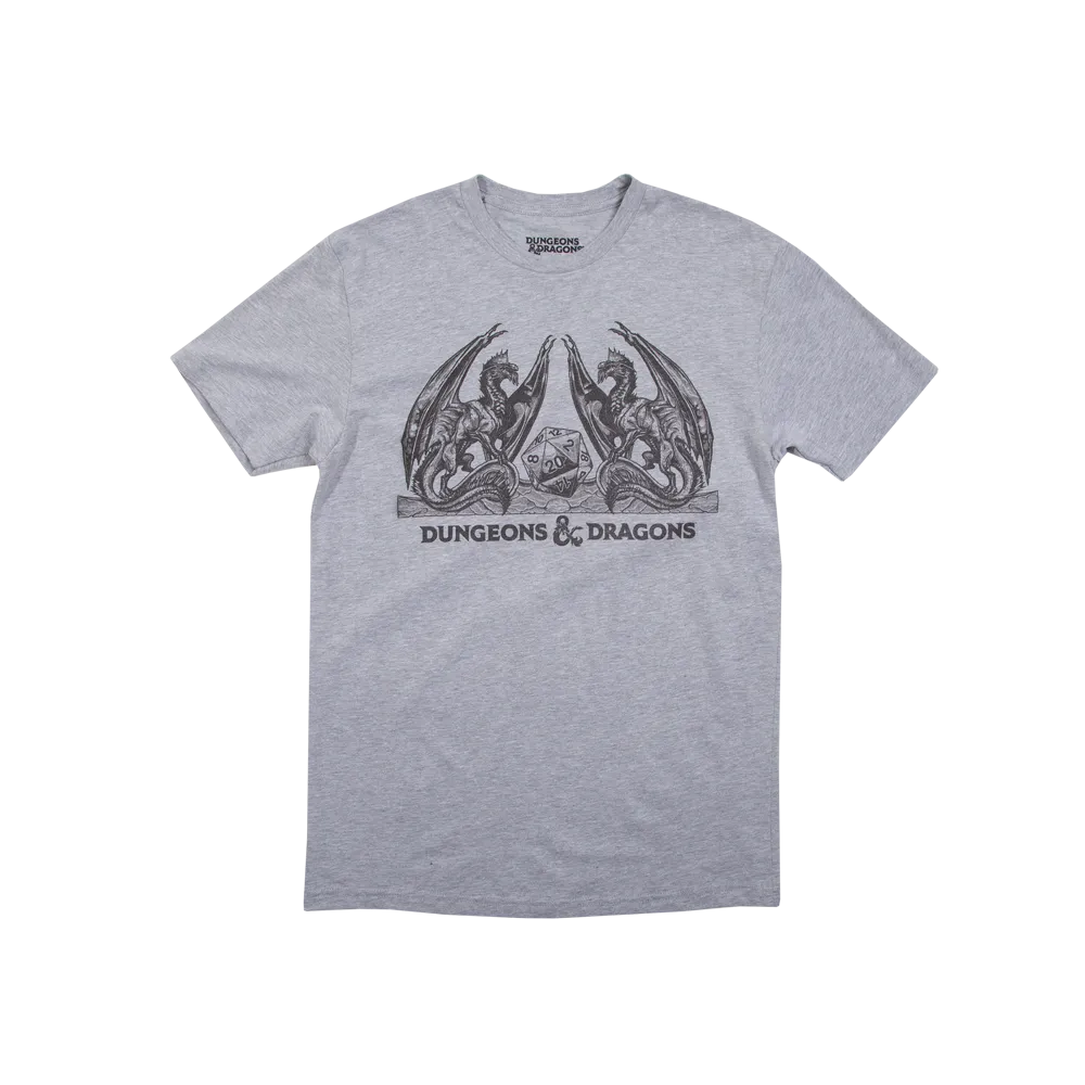 D&D Dragons Heather Grey Tee