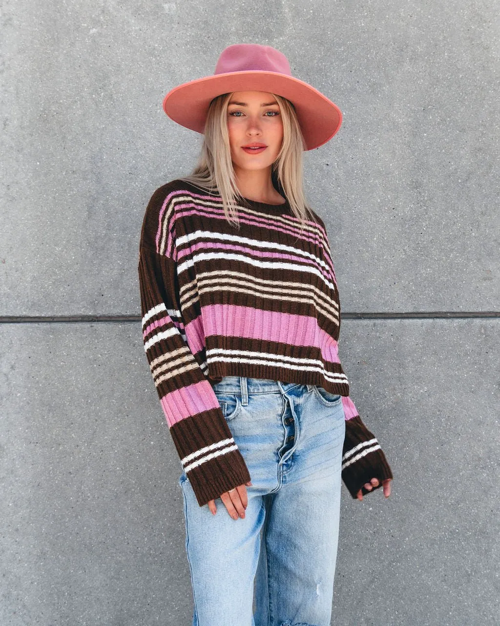 Daniella Multi Striped Sweater