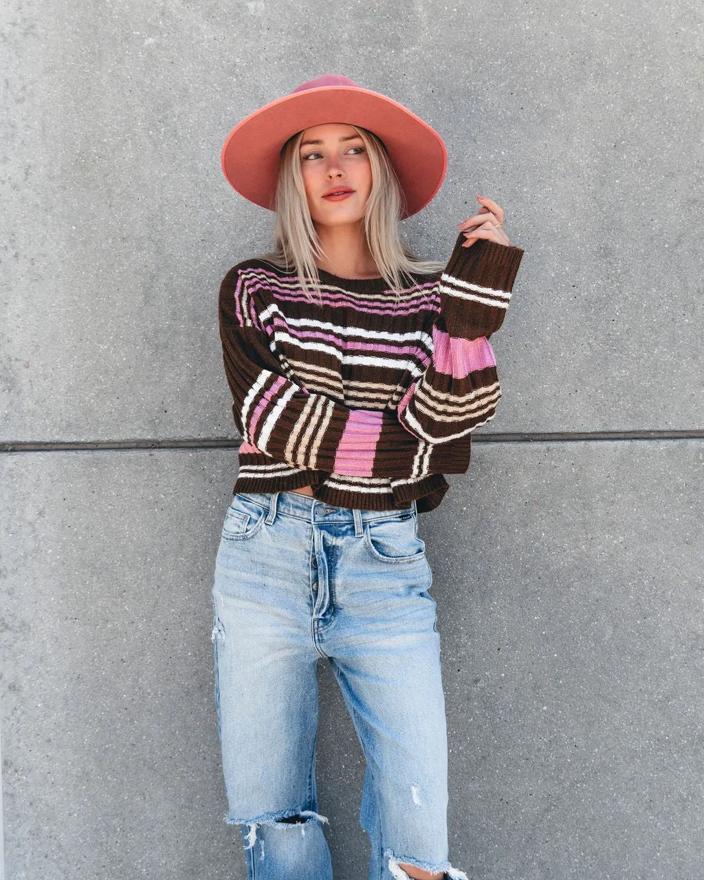 Daniella Multi Striped Sweater