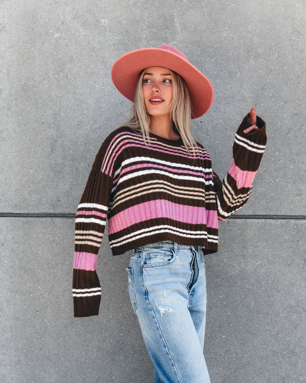 Daniella Multi Striped Sweater