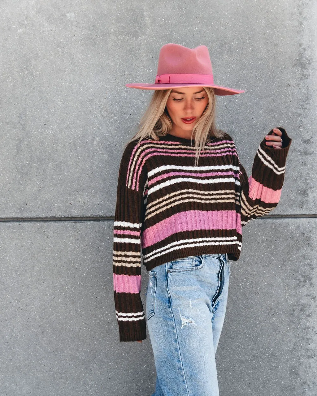 Daniella Multi Striped Sweater