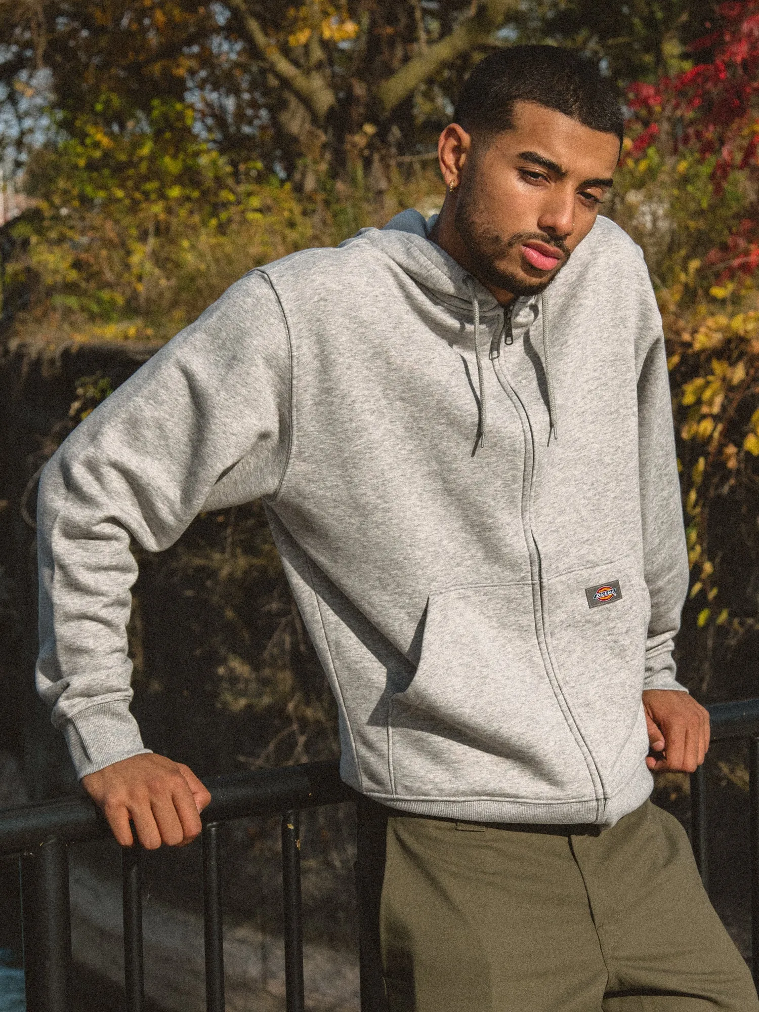 DICKIES FULL ZIP FLEECE HOODIE  - CLEARANCE