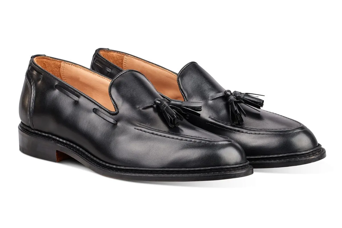 Elton Tassel Loafer - Black Box Calf