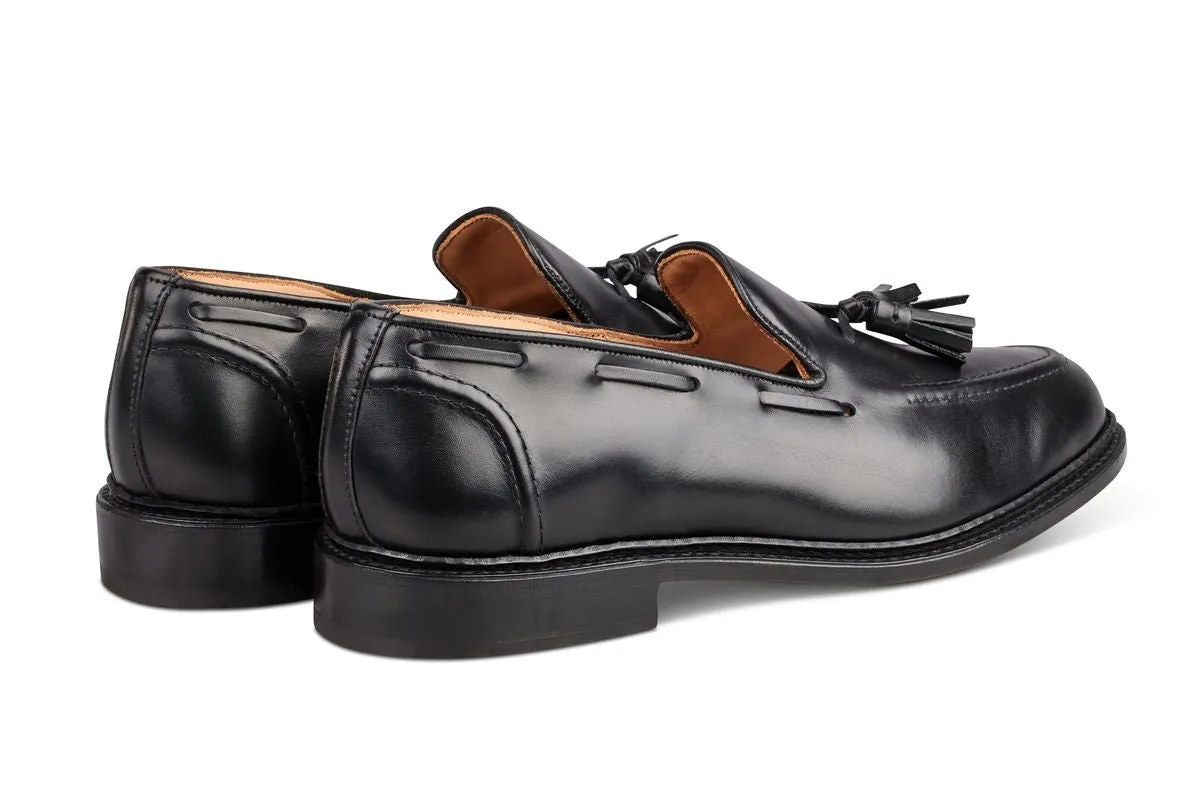 Elton Tassel Loafer - Black Box Calf