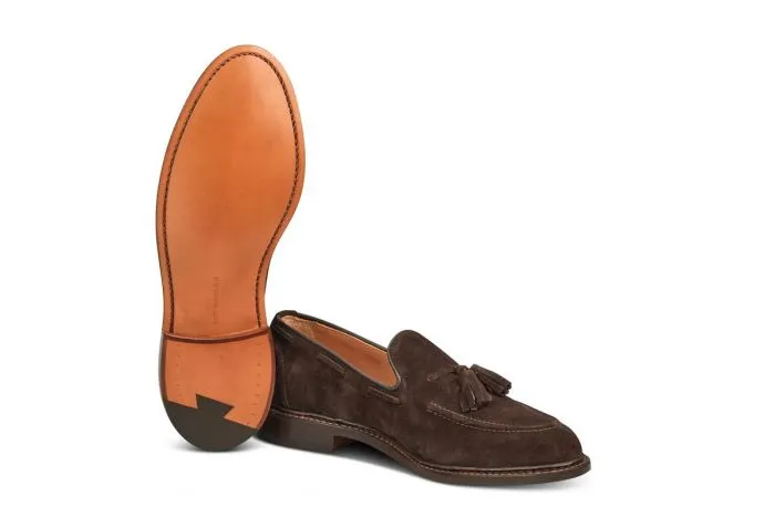 Elton Tassel Loafer - Coffee Suede