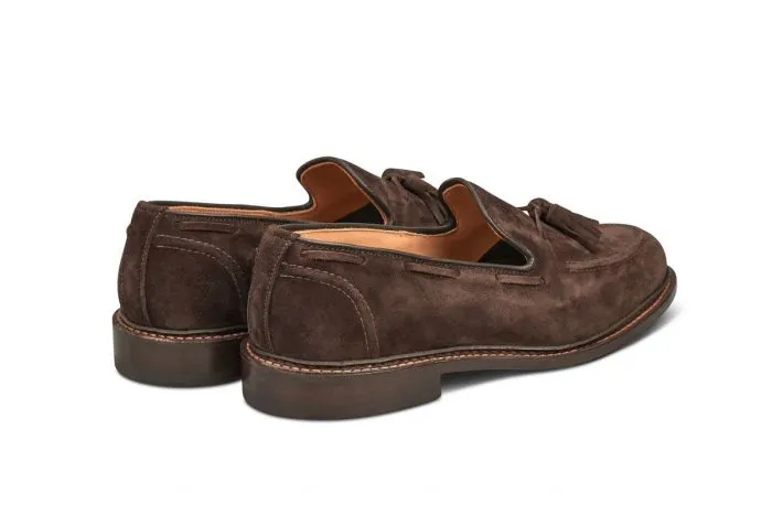 Elton Tassel Loafer - Coffee Suede