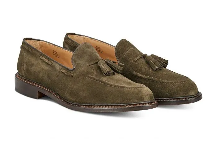 Elton Tassel Loafer - Earth Suede