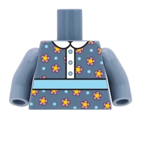 Flowery Top - Custom Design Minifigure Torso