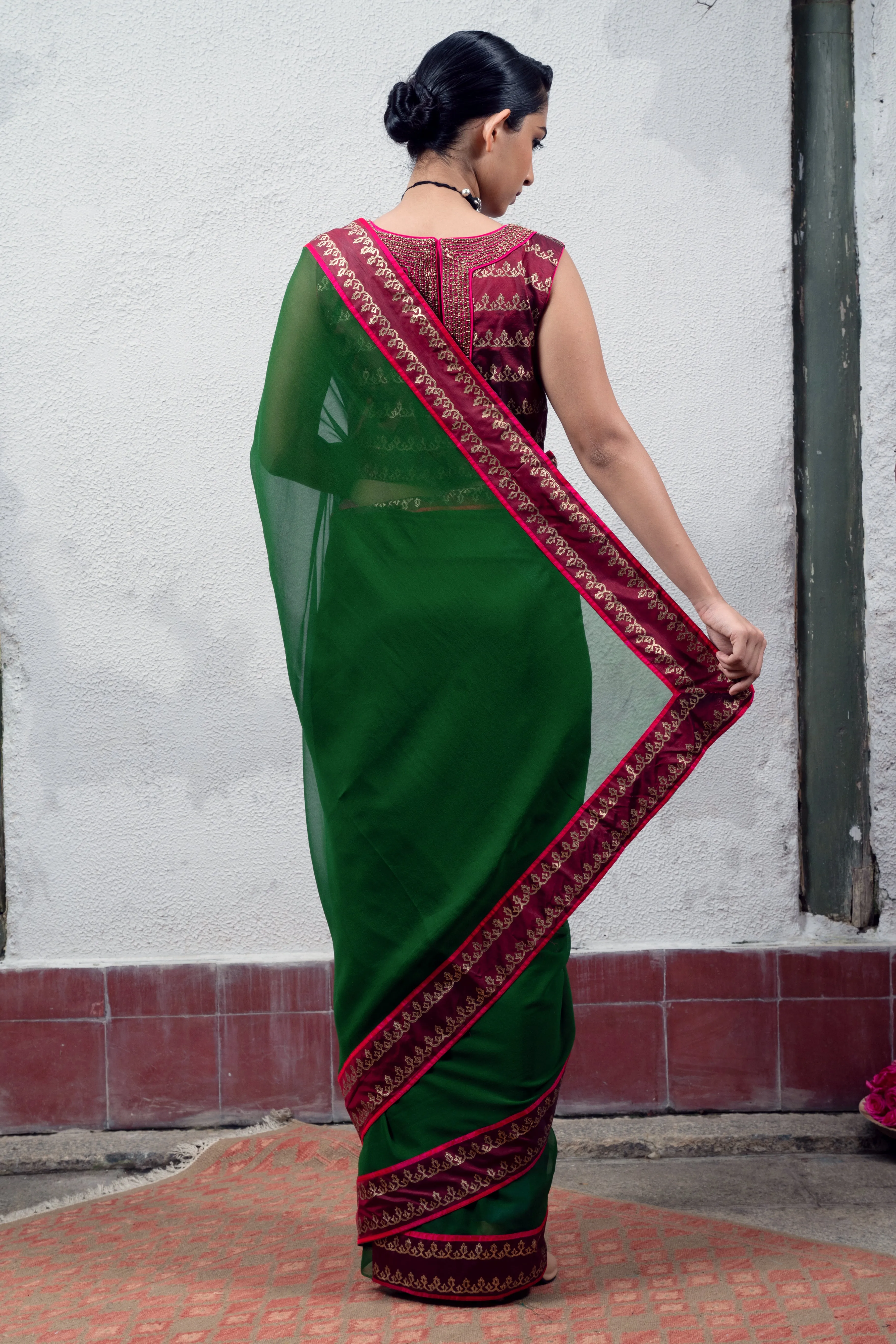 Green Saree