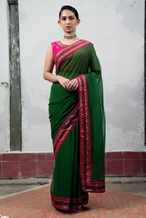 Green Saree