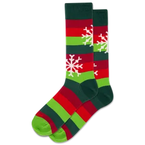 HOTSOX Men's Snowflake Crew Sock