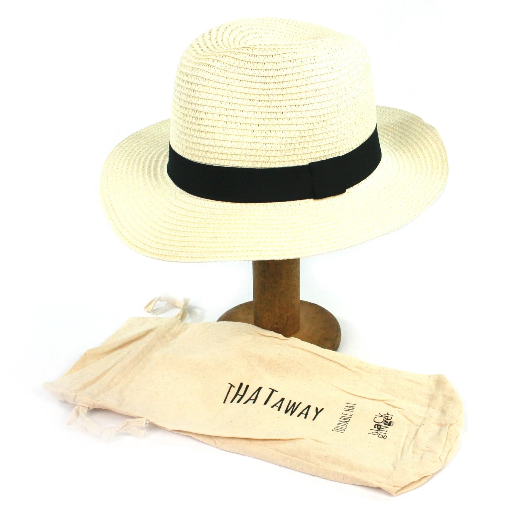 Large Folding Travel Panama Sun Hat (61cm)