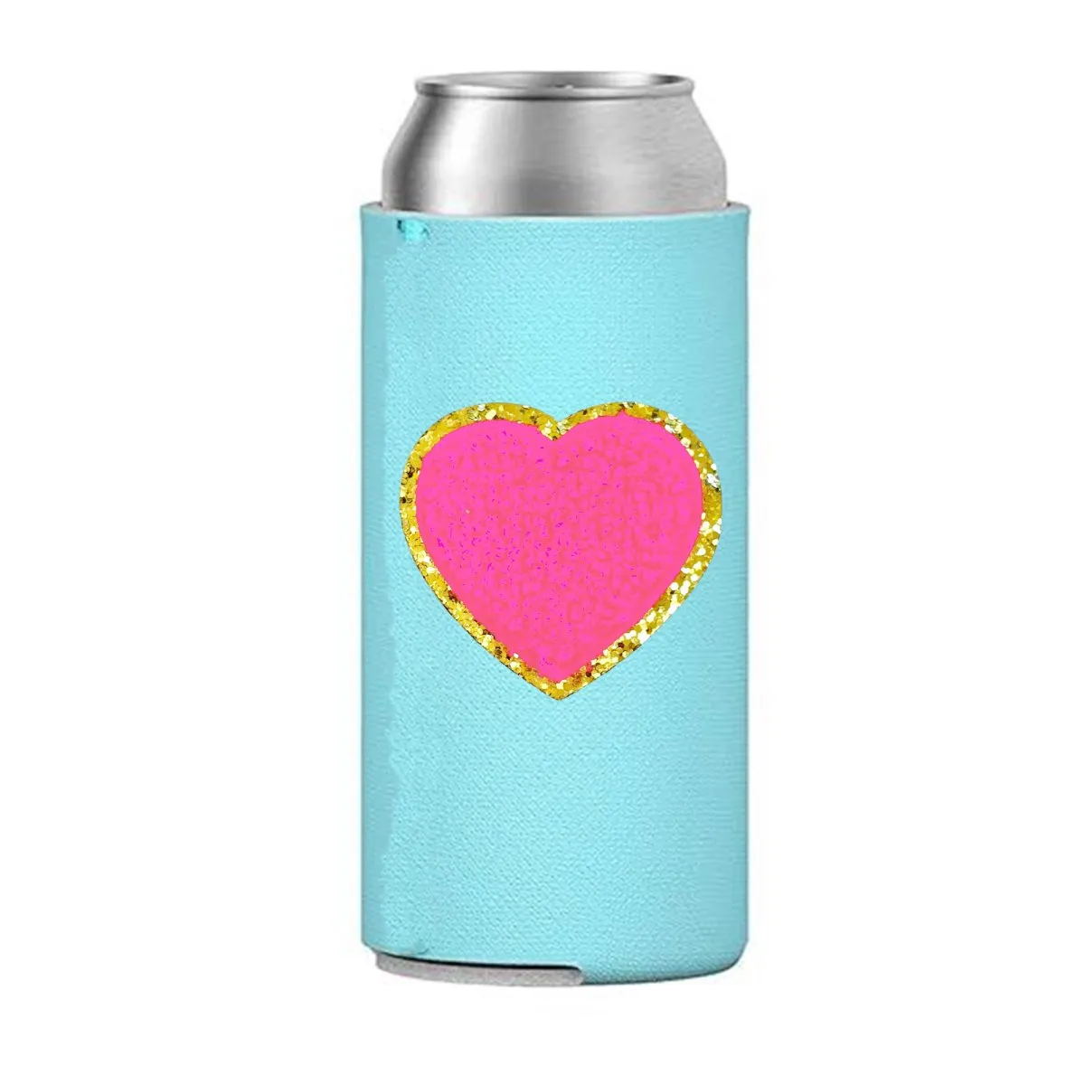 Letter Patch Icon Slim Can Koozie