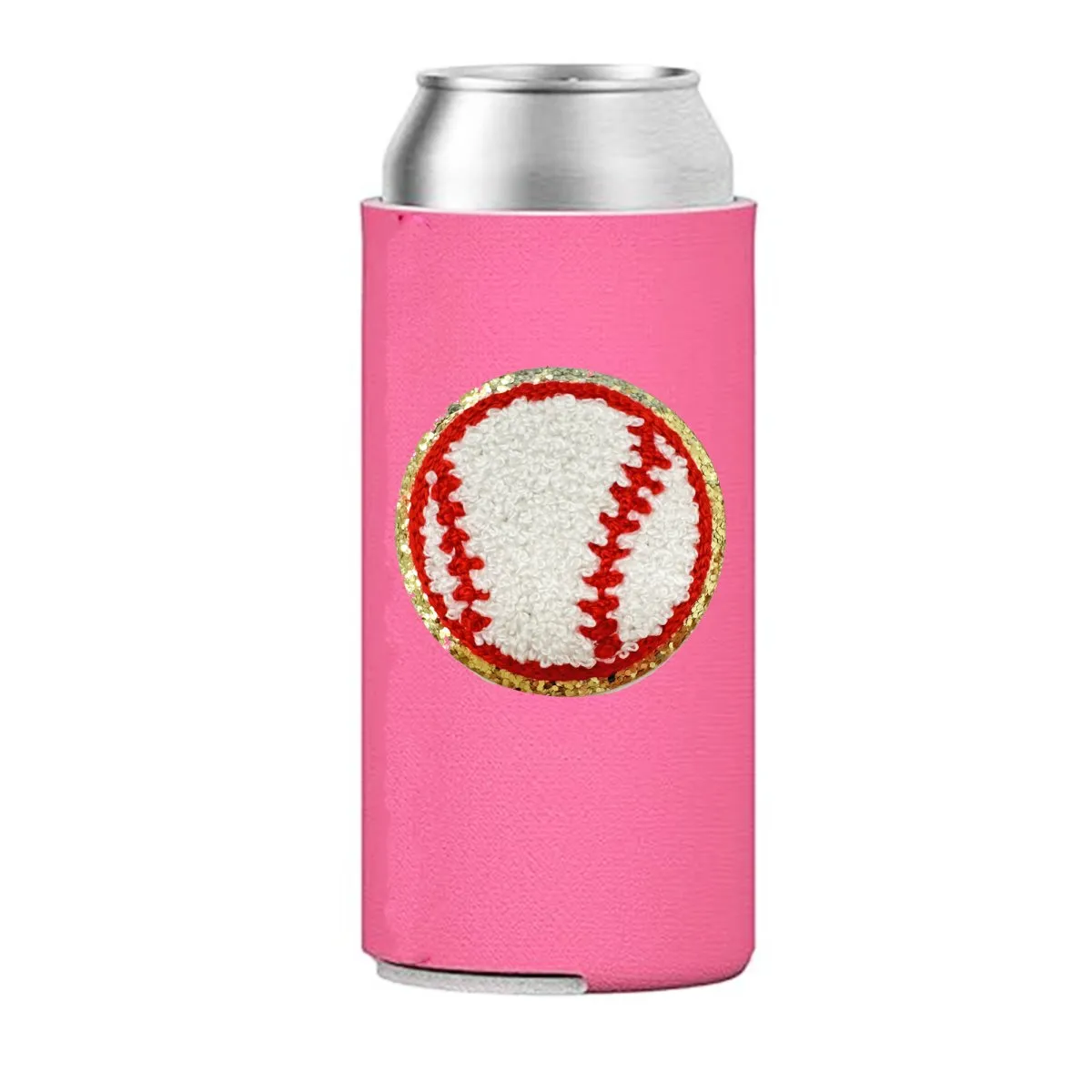 Letter Patch Icon Slim Can Koozie