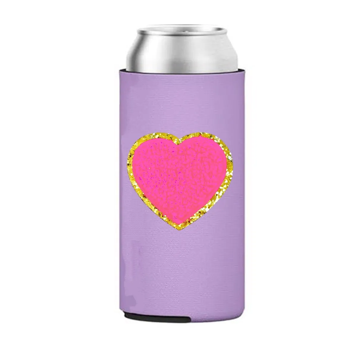 Letter Patch Icon Slim Can Koozie