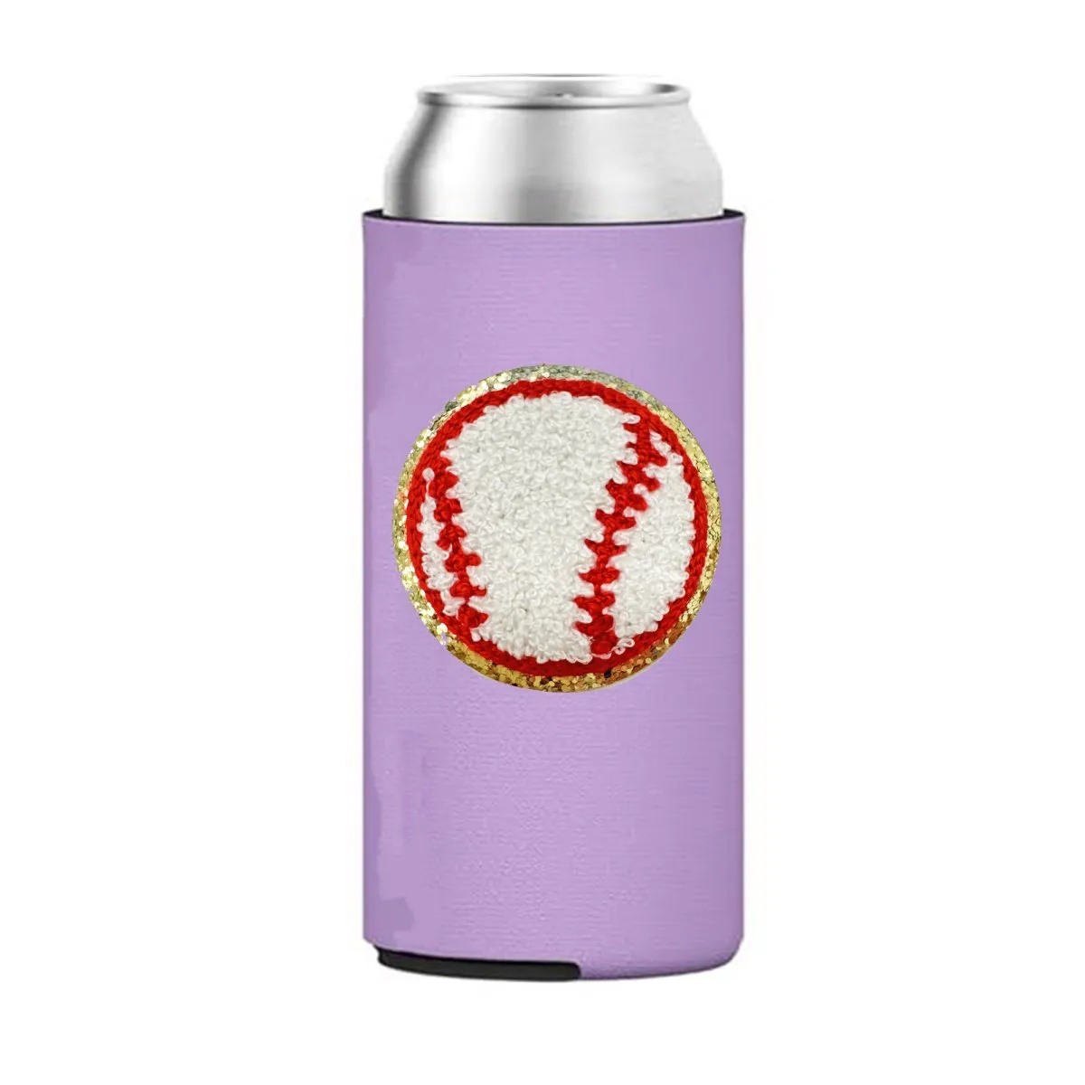 Letter Patch Icon Slim Can Koozie