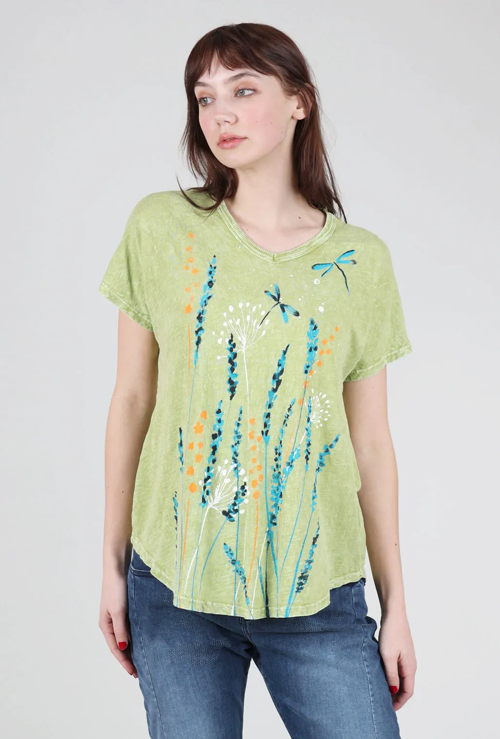 Lina Mineral Dragonfly Tee, Cactus