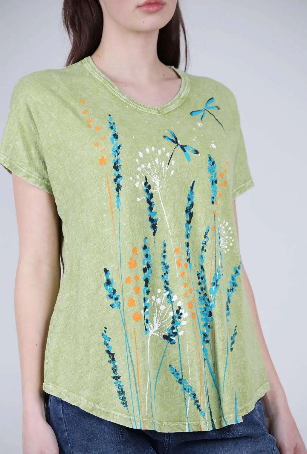 Lina Mineral Dragonfly Tee, Cactus