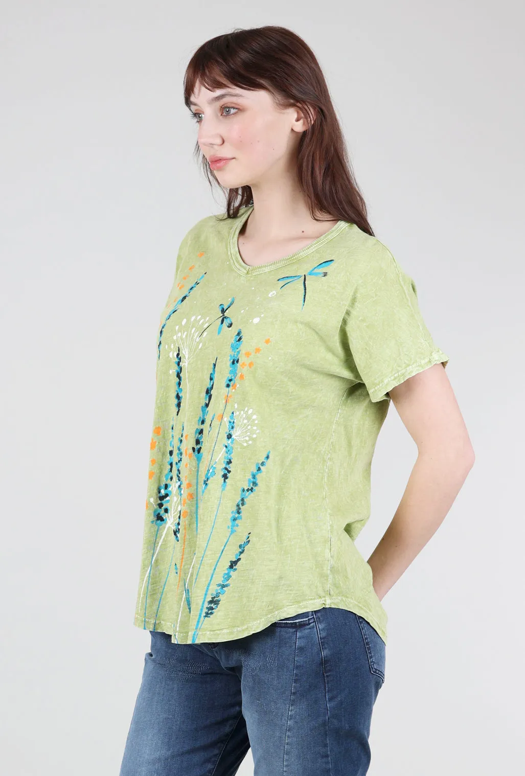 Lina Mineral Dragonfly Tee, Cactus